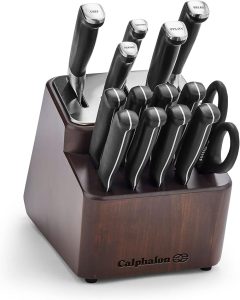Calphalon Kitchen Knife Set with Self-Sharpening Block (13-Piece)