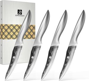 Zongchuan Damascus Steak Knives