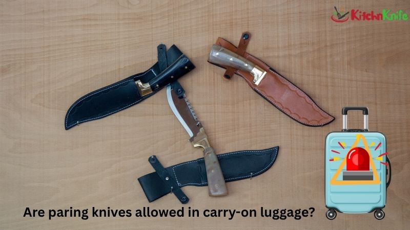 Are paring knives allowed in carry-on luggage?