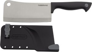 Farberware 6-Inch Cleaver with Self-Sharpening Blade Cover