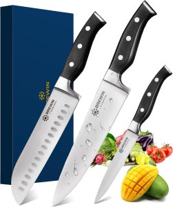 Brewin 3-Piece Professional Kitchen Knife Set