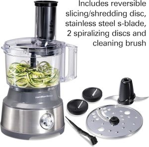 Hamilton Beach Food Processor & Vegetable Spiralizer