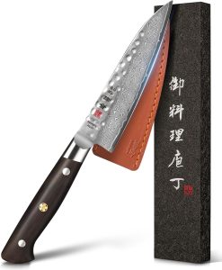 Kanngou Damascus Petty Knife