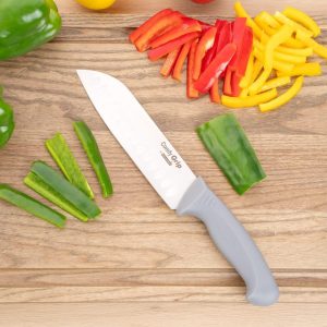 Restaurantware Comfy Grip 7 Inch Santoku Knife