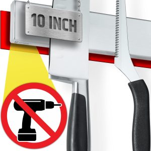 HMmagnets 10" Strong Adhesive Magnetic Knife Holder