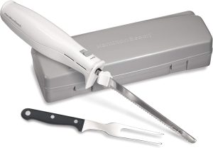 Hamilton Beach White Electric Knife Set
