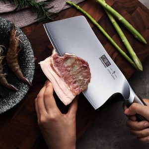 HOSHANHO 7 Inch High Carbon Steel Cleaver