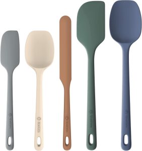 ChefAide 5-Piece Silicone Spatula Set