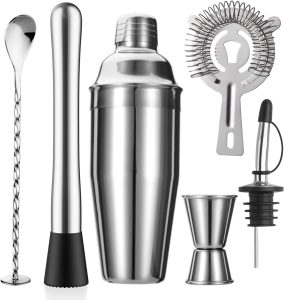 ZPUFAW 6-Piece Cocktail  Shaker Set