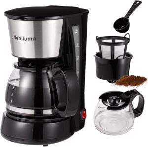 Nehilumn 4-Cup Drip Coffee Maker