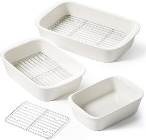 LE TAUCI 3-Piece Set with Roasting Racks