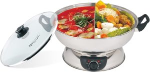 LP Living Plus Electric Dual Sided Hot Pot (5.0 Liters)