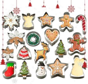 StarPack 18-Pc Christmas Cookie Cutter Set