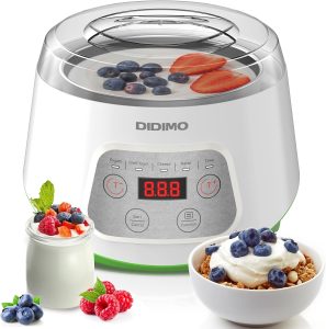 DiDimo Electric Yogurt Maker with Timer and Strainer