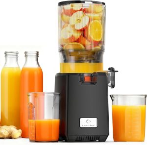 LINKChef Cold Press Juicer with 5.12" Feed Chute and 1.8L Chamber