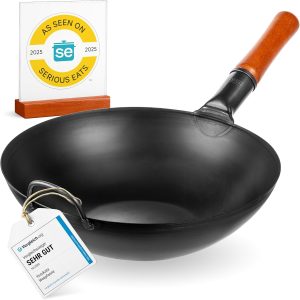 YOSUKATA 13.5" Carbon Steel Wok