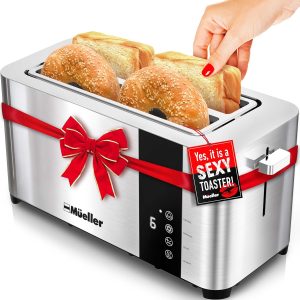 Mueller UltraToast Full Stainless Steel Toaster 4 Slice