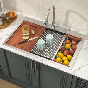 Lordear 33x22 Standard Drop-In Workstation Sink