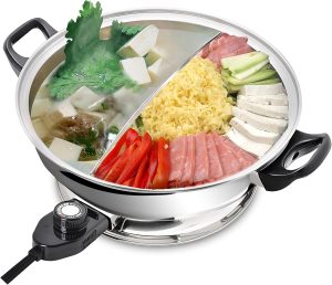 YONGXIN Electric Hot Pot JH-160B with Divider