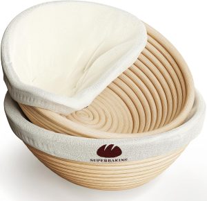 Superbaking Banneton Bread Proofing Basket Set