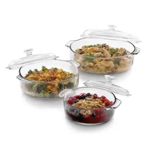 Libbey Baker's Basics 3-Piece Glass Casserole Set