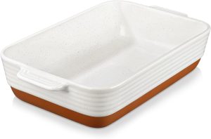 MALACASA Ceramic Casserole Dish