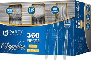 Party Bargains Sapphire Design Disposable Cutlery Set