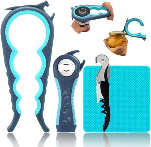 Otstar 6-in-1 Jar Opener & Bottle Opener Set