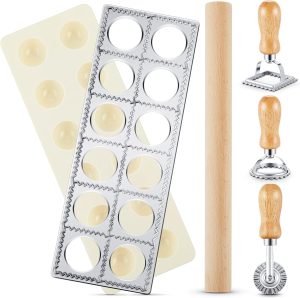 Geetery 5 Pcs Ravioli Mold Set
