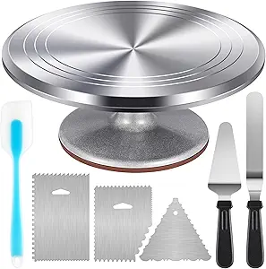Kootek Aluminium Cake Turntable Set