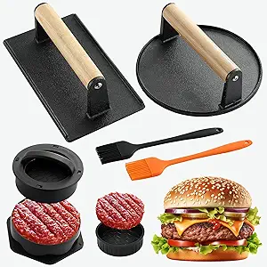 POLIGO Smash Burger Press Kit (4-in-1)
