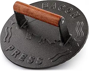 Bellemain Heavy-Duty Cast Iron Burger Press (8.5 Inch)