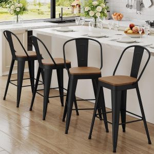 Andeworld Metal Bar Stools