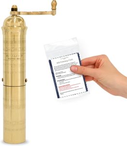 Original Greek Coffee Mill 10.5-Inch Brass