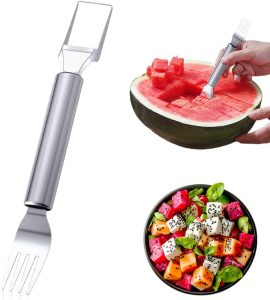KAMOJI 2-in-1 Stainless Steel Fork Slicer