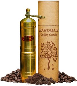 Sozen 7" Manual Coffee Grinder Brass
