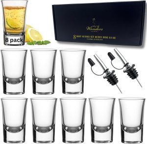 A&A Wonders 1.5 Oz Shot Glasses (8 Pack)