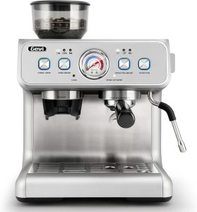 Gevi Dual Boiler Espresso Machine with Built-in Grinder