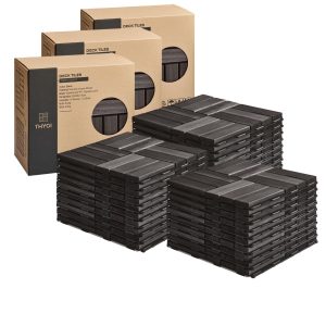 THYOI Acacia Wood Interlocking Deck Tiles