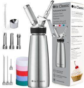 Otis Classic 304 Stainless Steel Whipped Cream Dispenser