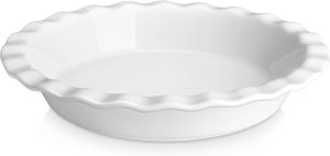 MALACASA Ceramic Pie Pan (9 Inch, 40 OZ)