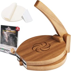 Panan Round Acacia Wood Tortilla Press