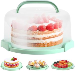 Ohuhu Cake Carrier with Lid and Handle