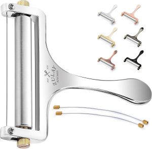 Zulay Kitchen Stainless Steel Wire Cheese Slicer