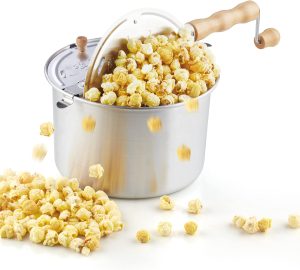 Cook N Home Stovetop Popcorn Popper with Crank