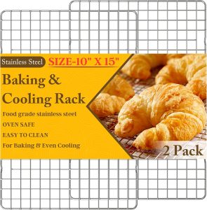 Qukaka 10" x 15" Stainless Steel Cooling Rack