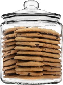 1 Gallon Glass Cookie Jar with Lid