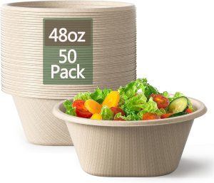 Homestockplus 48 Oz Disposable Bowls