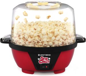 West Bend Stir Crazy Hot Oil Popcorn Popper 6 Quart Red