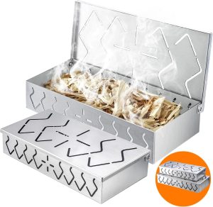 Pariplus 2 Pack Stainless Steel Smoker Box
